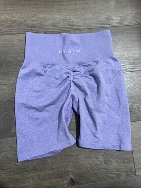 NVGTN Girls' Lavender Seamless Scrunch Bike Shorts
